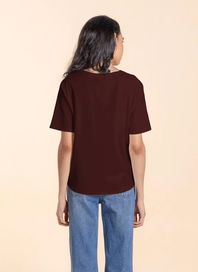SHAPES COMFORT DETAILED T-SHIRT